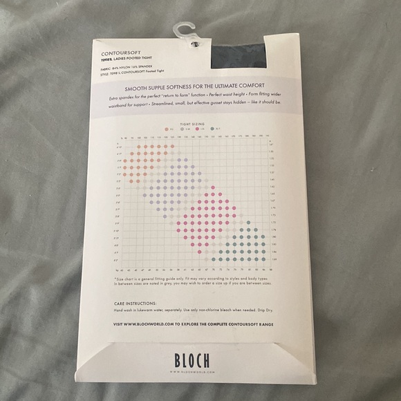 Bloch brand black footed tights - Picture 4 of 5